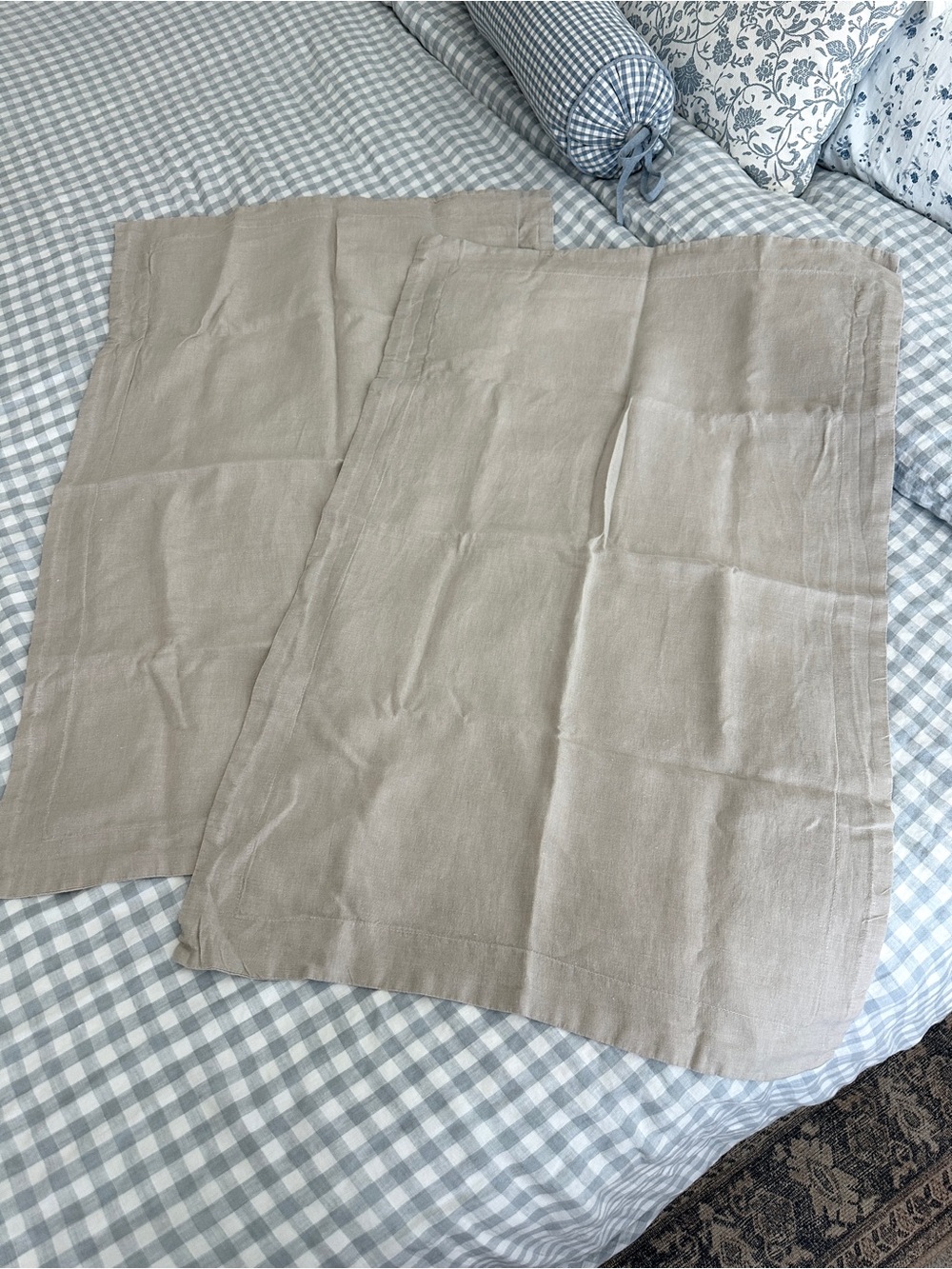 Restoration Hardware Belgian Linen King Shams